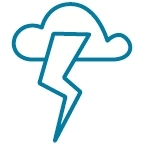 graphic of thunder cloud
